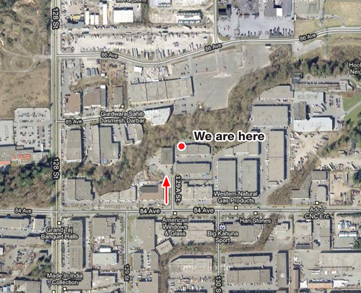 Detailed directional map to Nikls head office