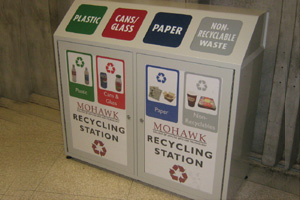 4 Slot Stainless Garbage Recycling Bin