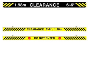 Maximum Clearance Signs Maximum Clearance Signs