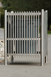 Square Stainless Steel Garbage Can