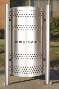 Stainless Steel Commercial Trash Receptacle